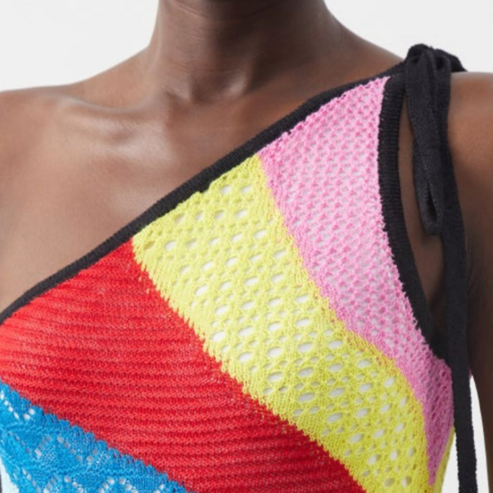 STAUD NWT Large crochet dress